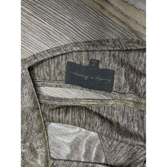 Sunday in Brooklyn by Anthropologie Metallic Halter Top Party Blouse Women's - Picture 3 of 3